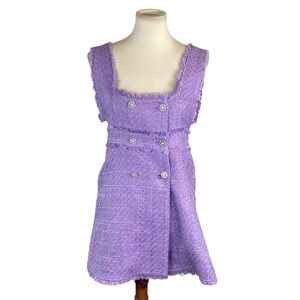 Woman’s Zara purple tweed sleeveless dress size M